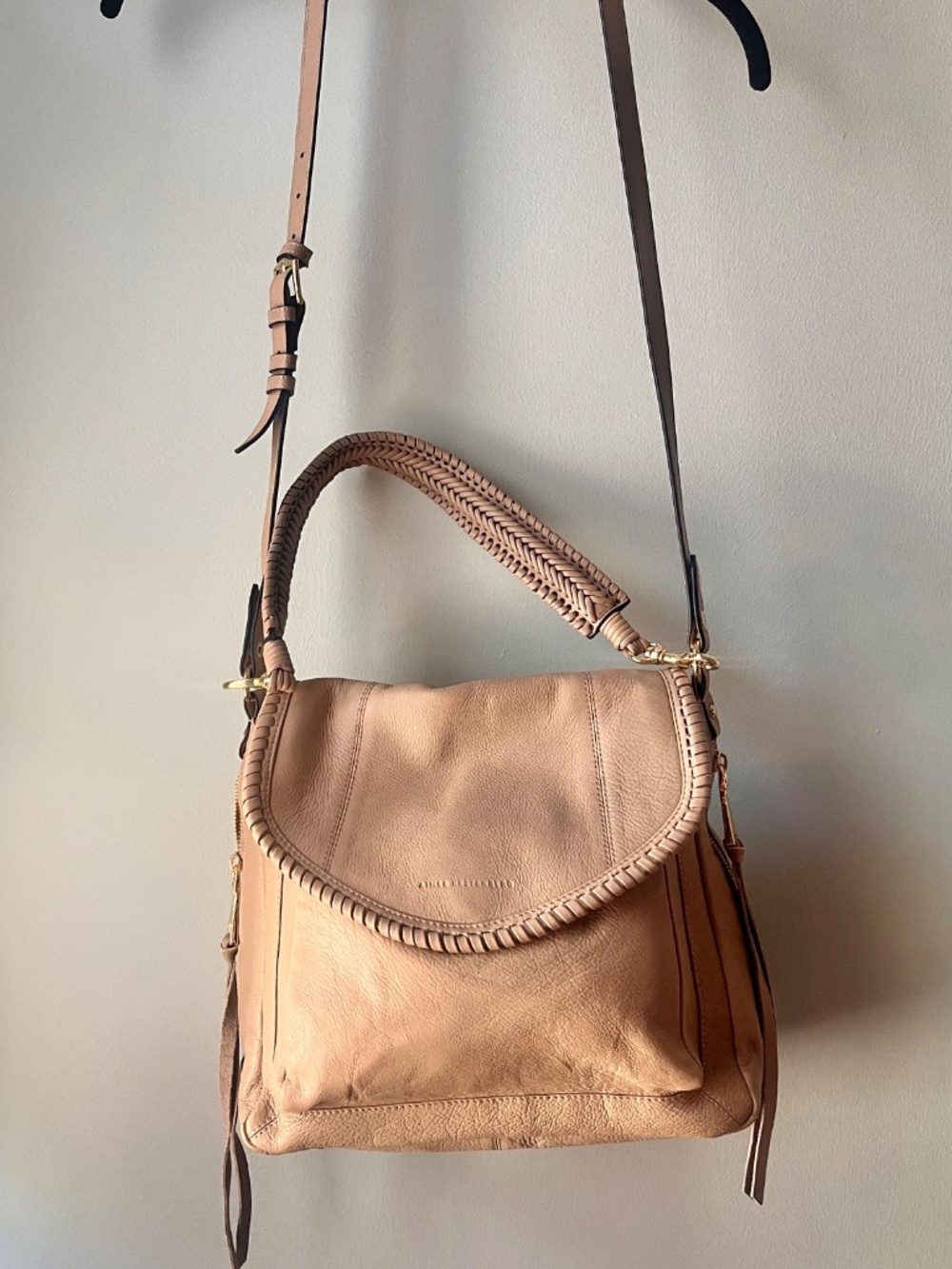Aimee Kestenberg Leather All For Love Convertible Shoulder Bag - Oat Color